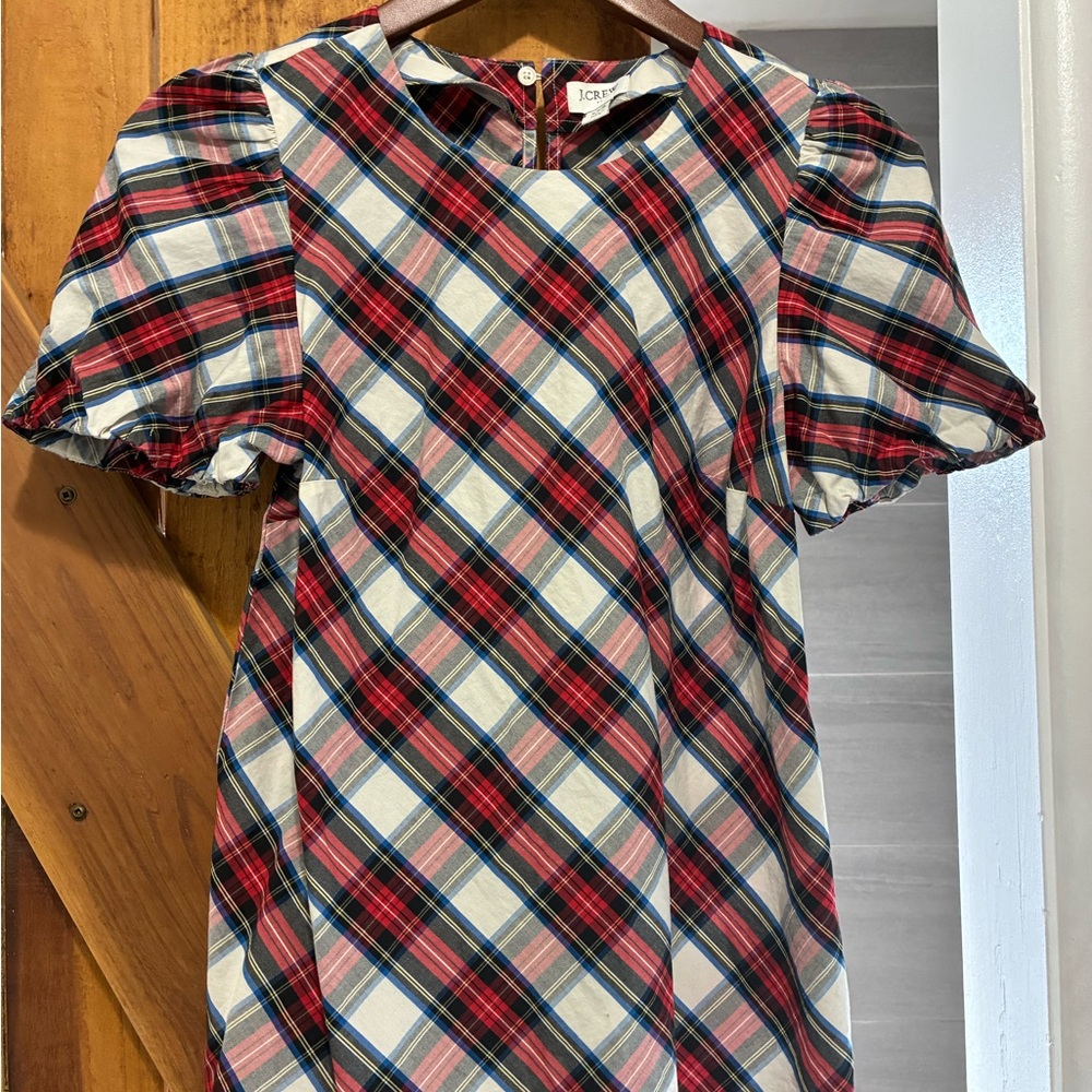 J. Crew Multicolor Plaid blouse